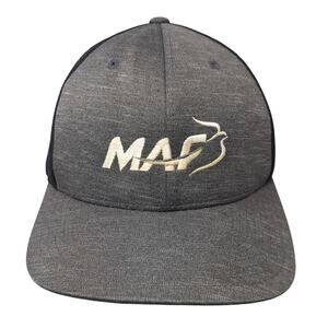 Mission Aviation Fellowship Trucker Hat Gray OS Adjustable Mesh Back Team 365